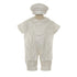 Rain Kids Baby Boys Ivory Silk Stole Hat Baptism Romper Jumpsuit 6-12M - SophiasStyle.com